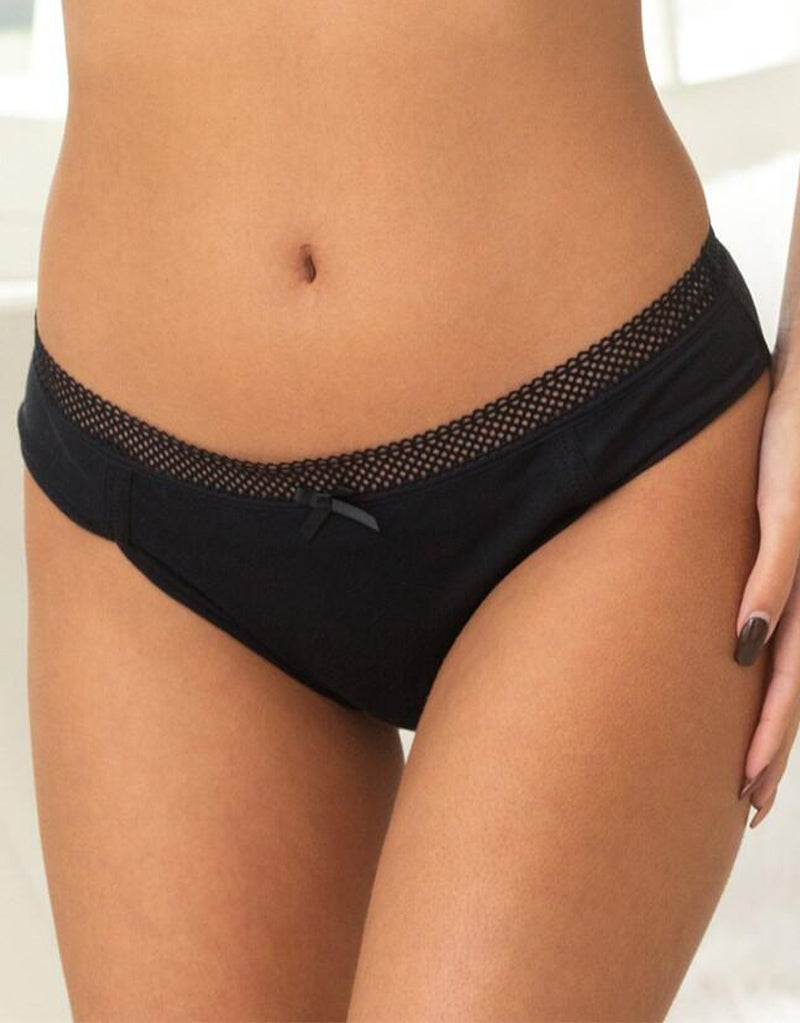 Pour Moi Love To Lounge Cotton Brief Black