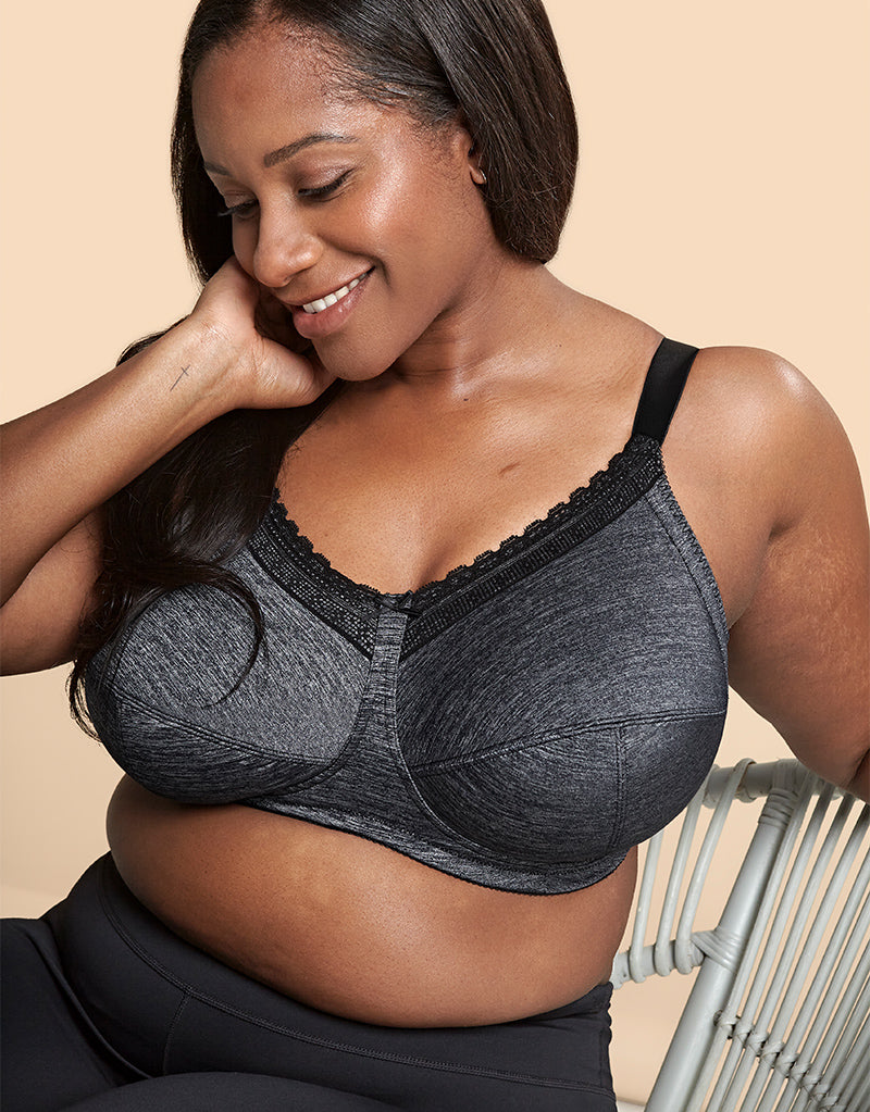 Royce Luna Support Bra Grey Marl