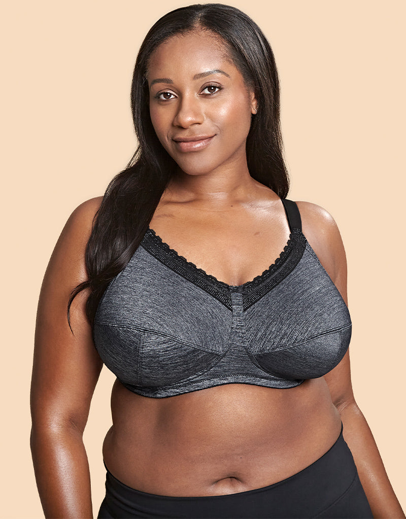 Royce Luna Support Bra Grey Marl