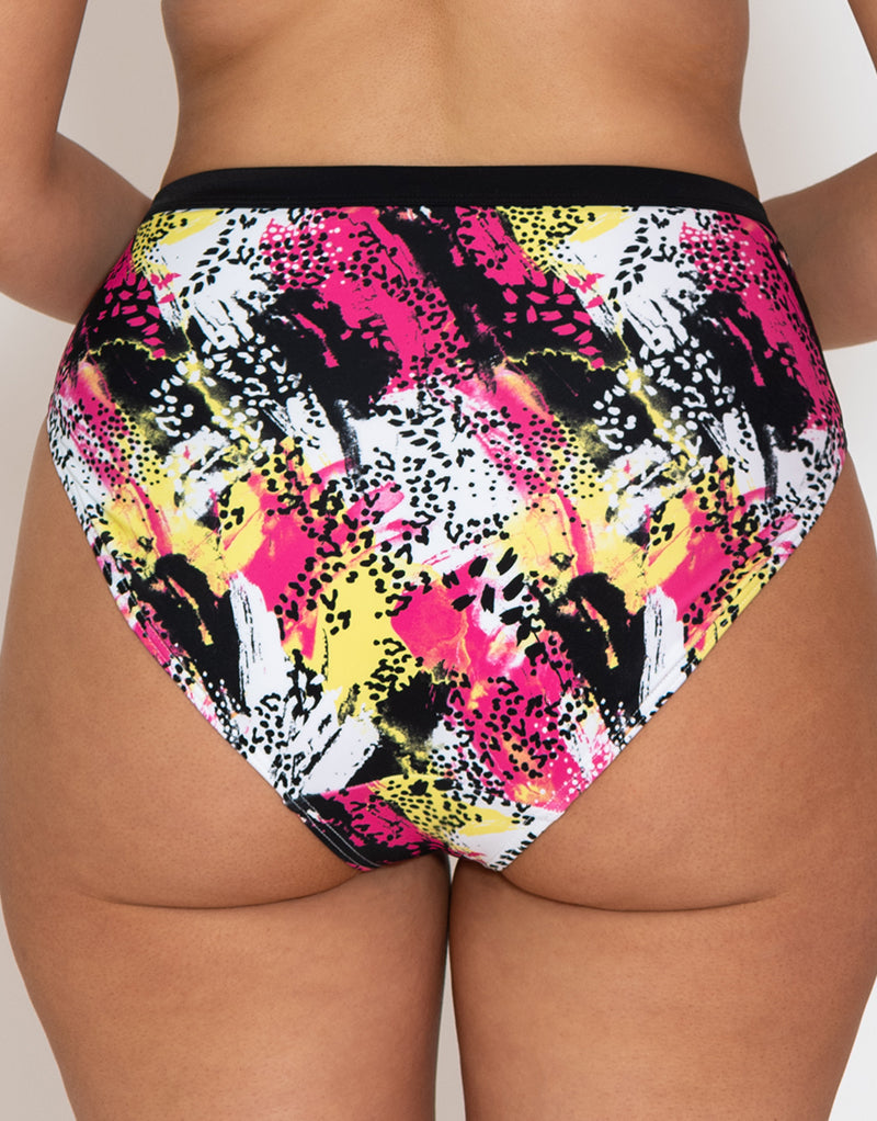 Curvy Kate Sea Leopard High Waist Bikini Brief Print Mix