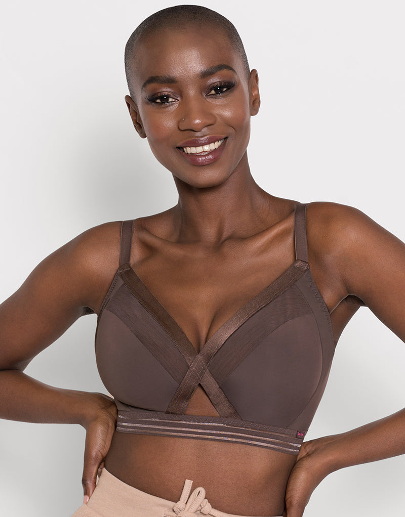 Curvy Kate Unwind Non-Wired Bralette Cocoa