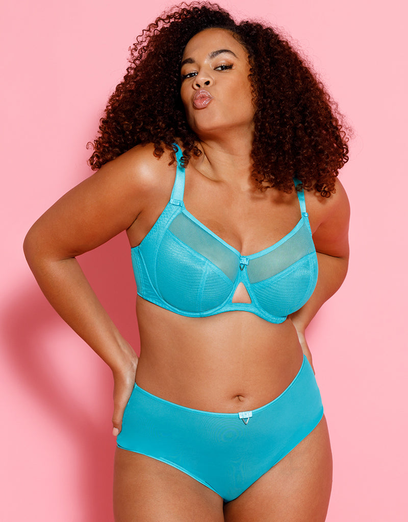 Curvy Kate Victory Side Support Balcony Bra Turquoise