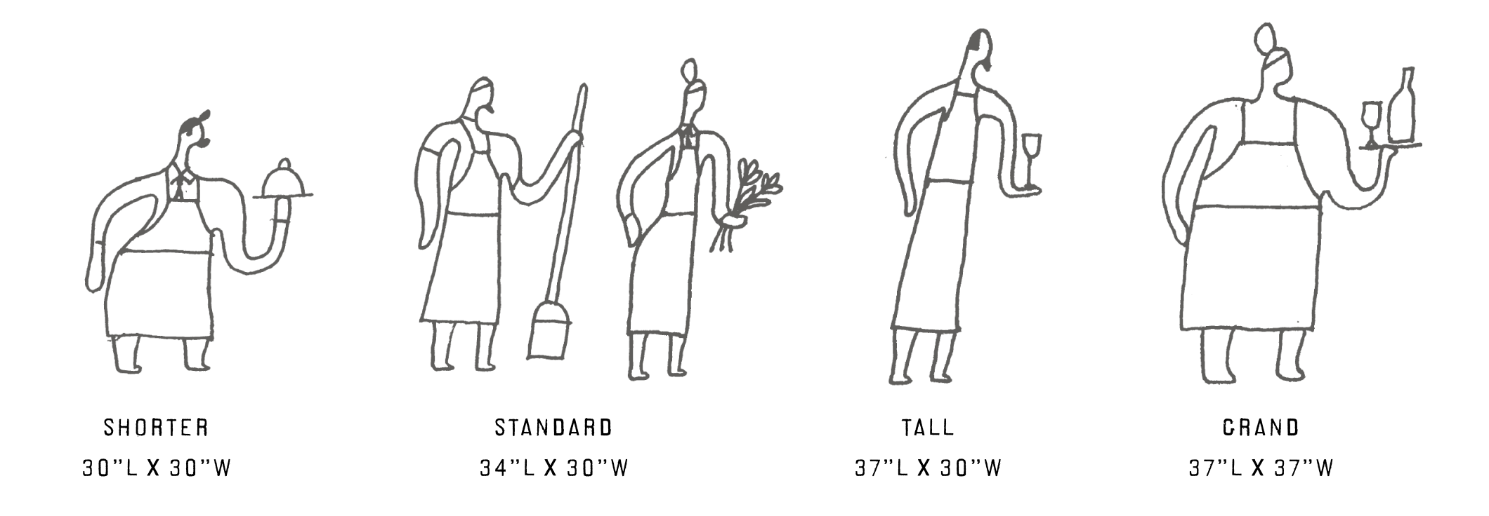 Reluctant Threads Find Your Apron Size Reco Tool