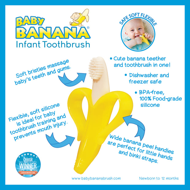 baby banana infant toothbrush