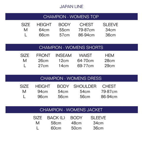 Champion Fit Guide | ANTHEM
