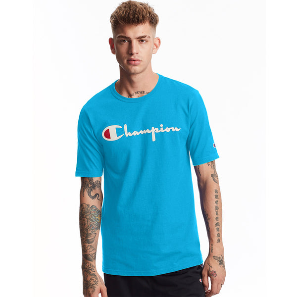 blue champion t shirt