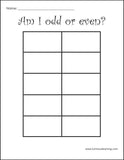 Luminous Learning 10-frame to teach special education students odd vs. even numbers. Am I odd or even?