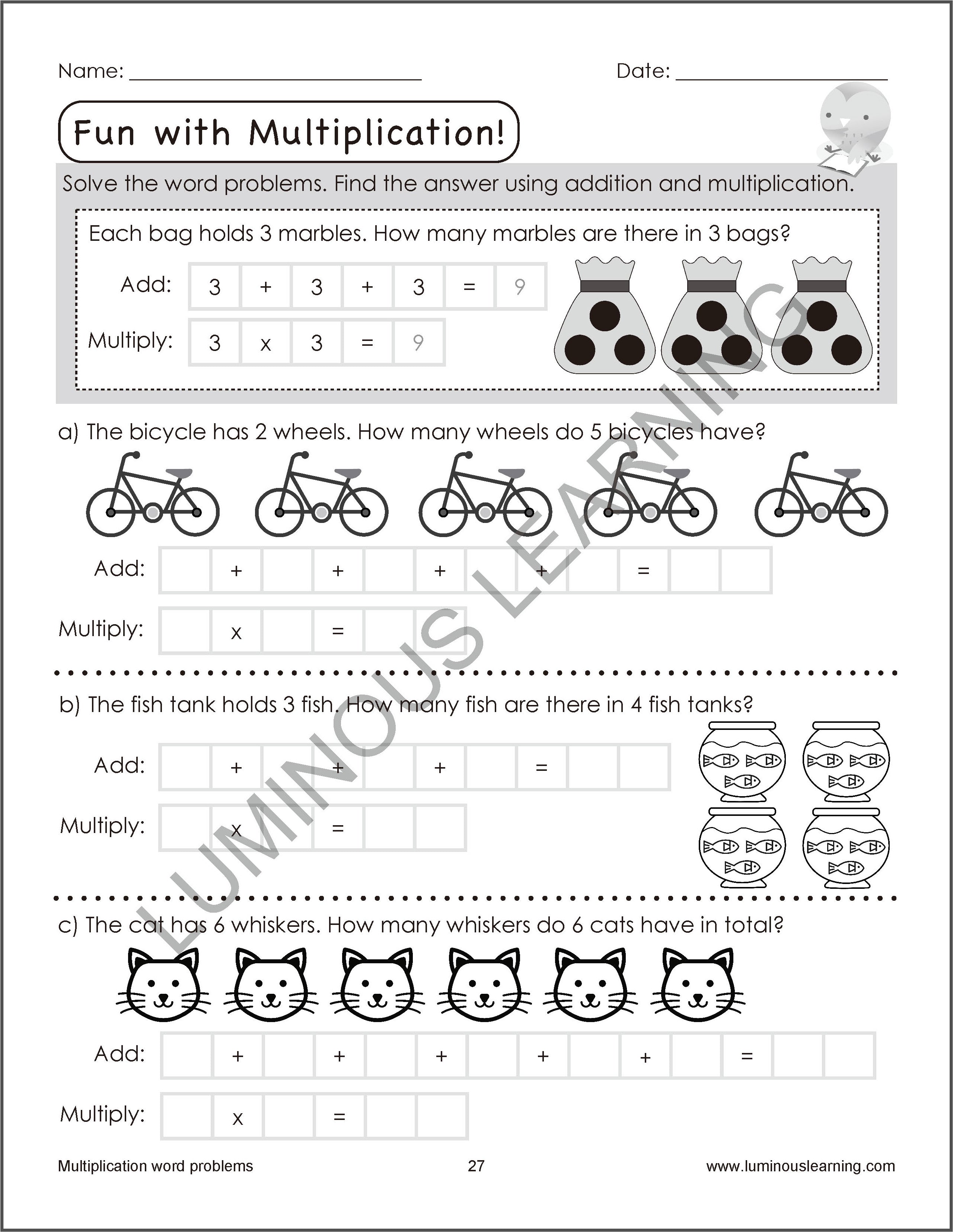 grade 3 multiplication and division workbook