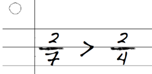 comparing fractions