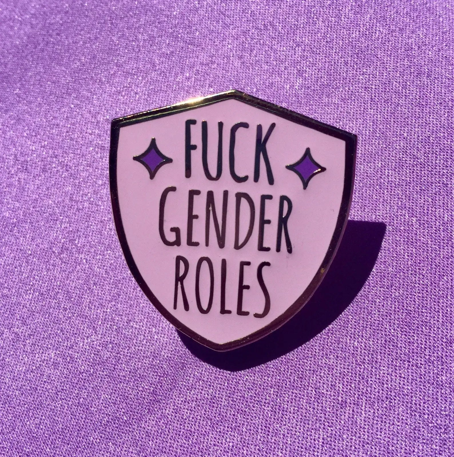 Fuck Gender Roles Enamel Pin