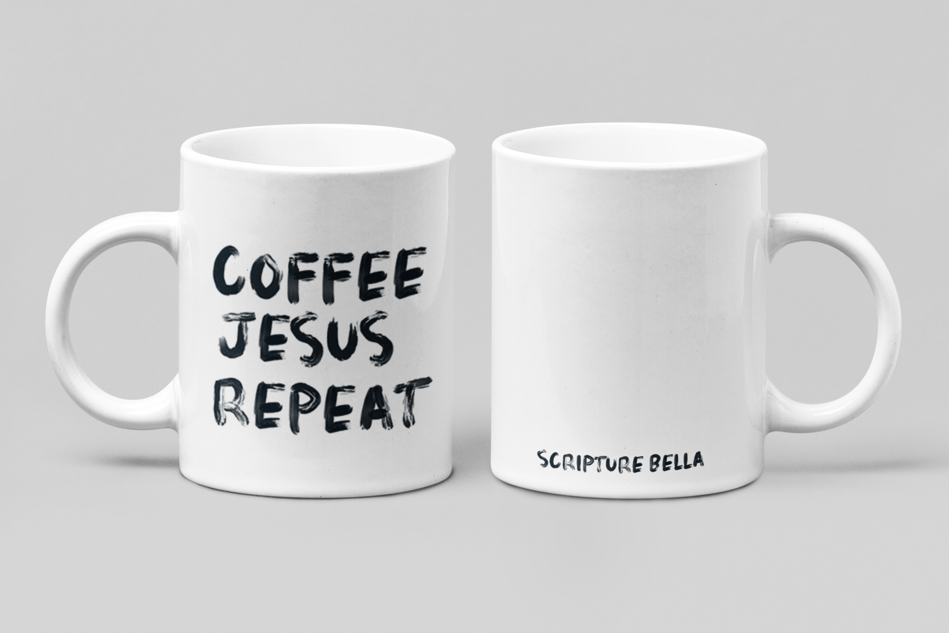 Coffee, Jesus, Repeat Christian mu, mug with bible verse, mug with scripture 