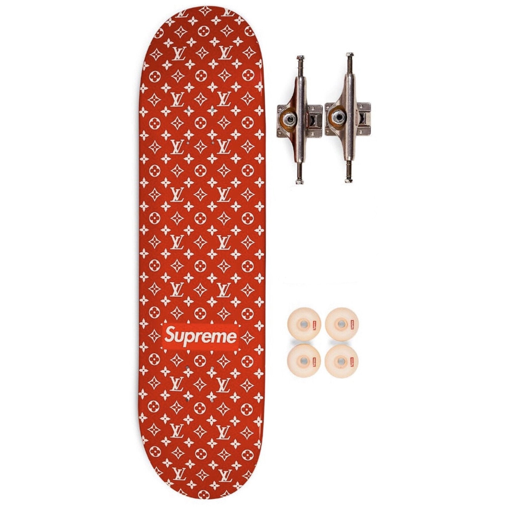 Louis Vuitton Supreme Monogram Skateboard Deck Red | archives