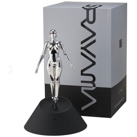 Hajime Sorayama Sexy Robot Floating Sculpture Silver Archives 