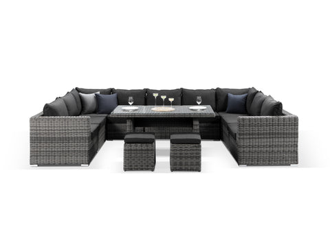 Verona Rattan Outdoor Dining Sofa Set