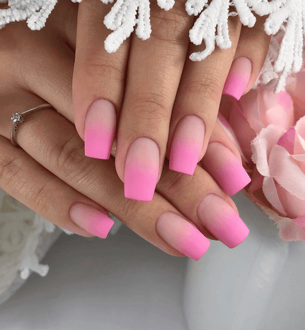 Most Beautiful Nail Designs You Will Love To wear In 2021 : Bright pink and  cloud nails