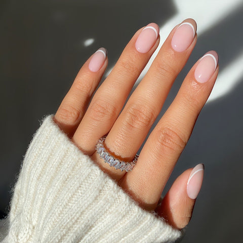 DIY French Tip Gel/Shellac Nails – thesimplehaus