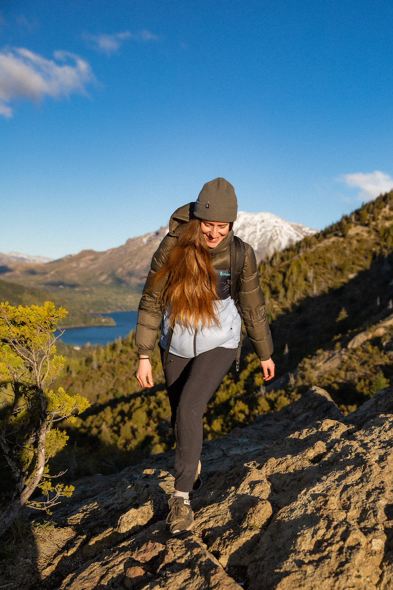 Lau hiking in Patagonia