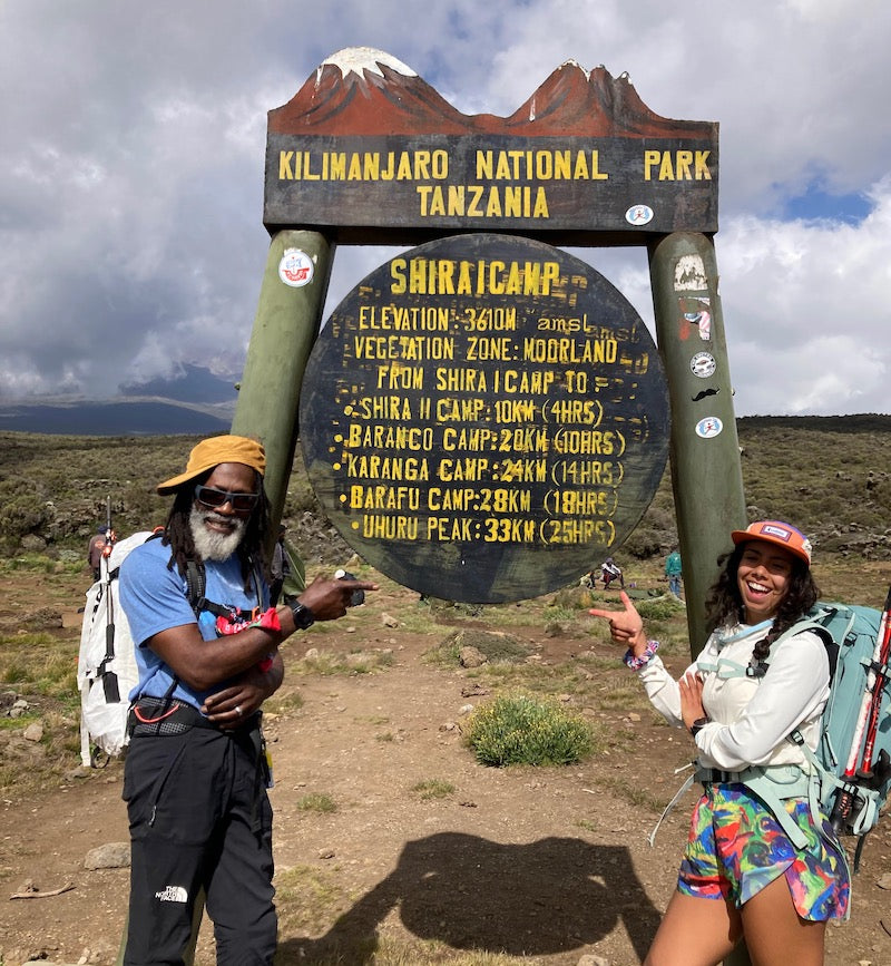 Phil and Vanessa on Mt. Kilimanjaro