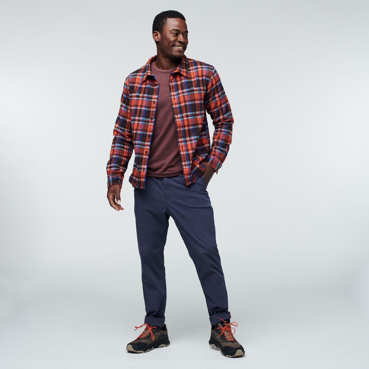 Cotopaxi Mero Flannel Shirt - Men's Amber Plaid, M