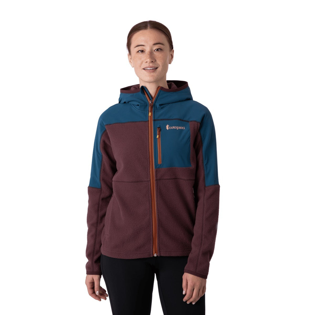 Cotopaxi Abrazo Half-Zip Fleece Jacket - Men's Rust/Indigo Small