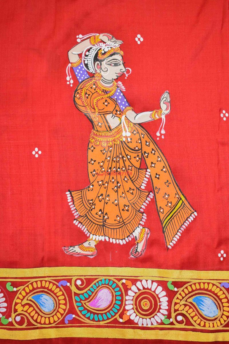 Mathura Bijaya Pattachitra Silk