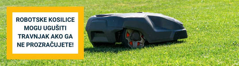 Robotska kosilica može ugušiti travnjak bez prozračivanja