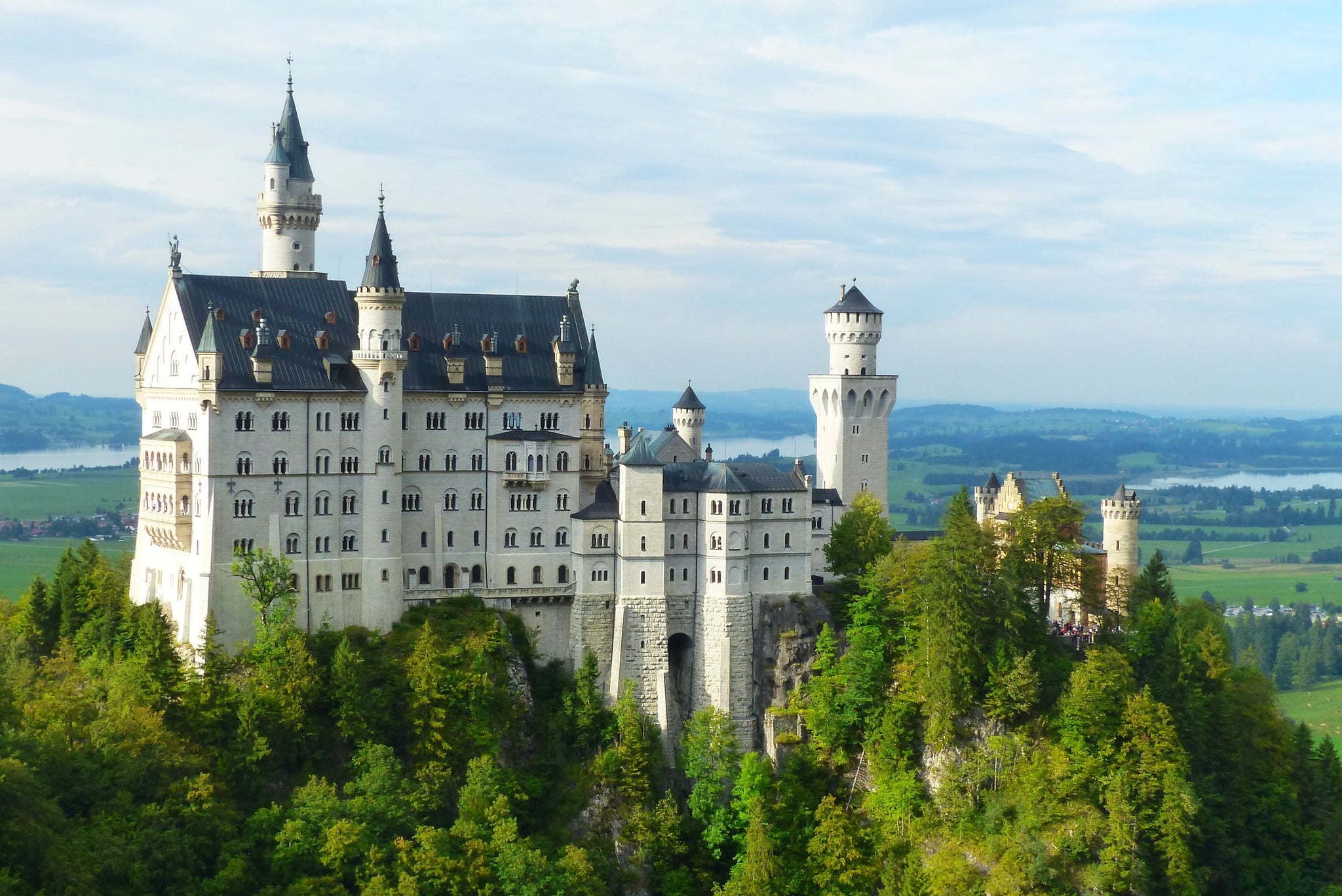 Neuschwanstein Castle in Germany that inspired the Disney castle