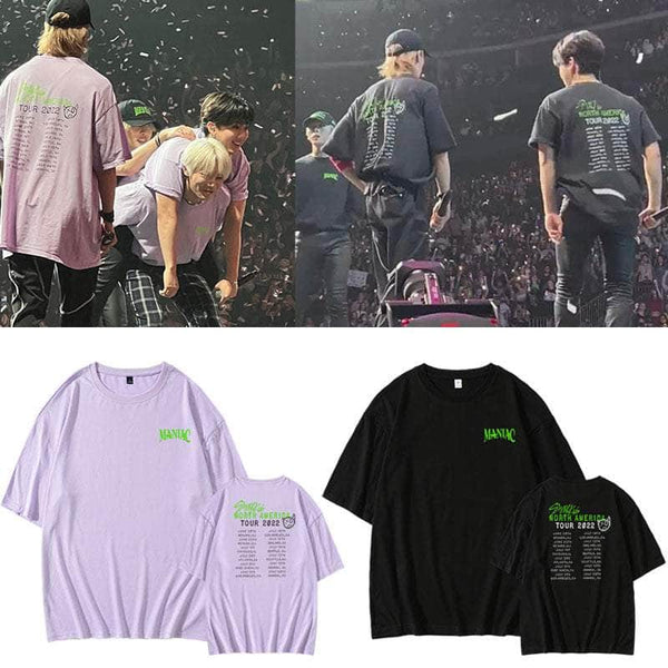 2022 koreansk stil K Pop StrayKids MANIAC T-shirt The Same Paragrap – Officiel Kpop Merchandise Online
