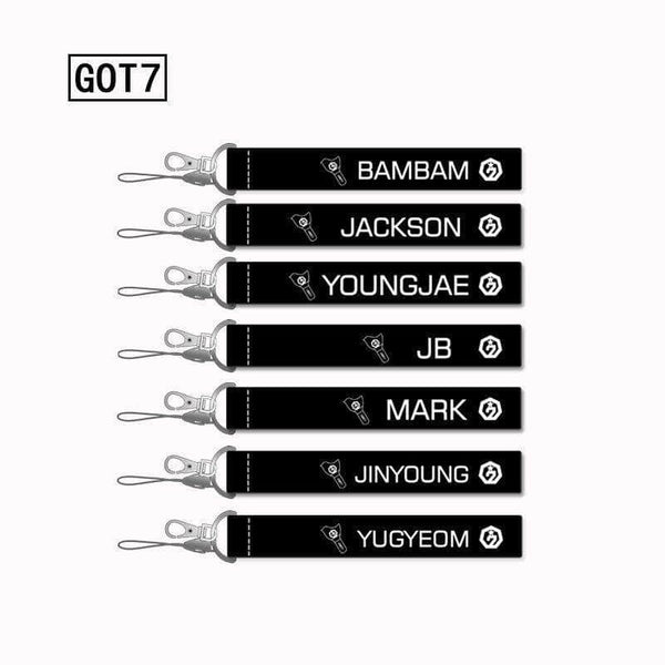 Official Got7 Member Name Lanyard Official Kpop Merchandise Online