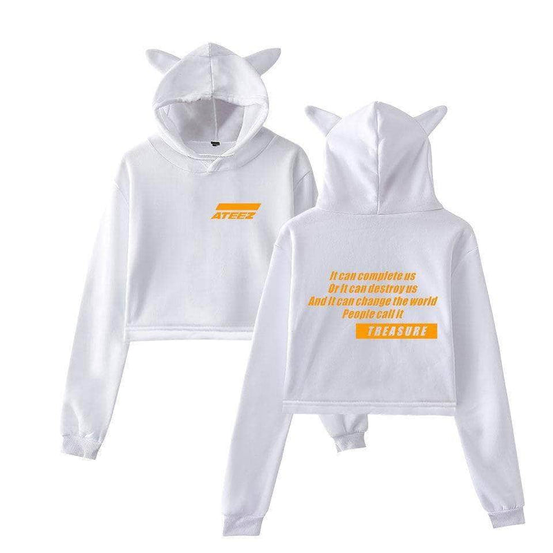 OFFICIAL  ATEEZ Fashion Cat Ear Hoodie