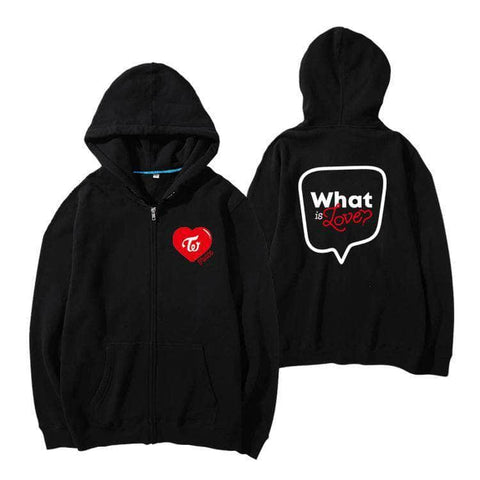 Ofisyel Twice Kisa Love Zip Up Hoodie Official Kpop Merchandise Online