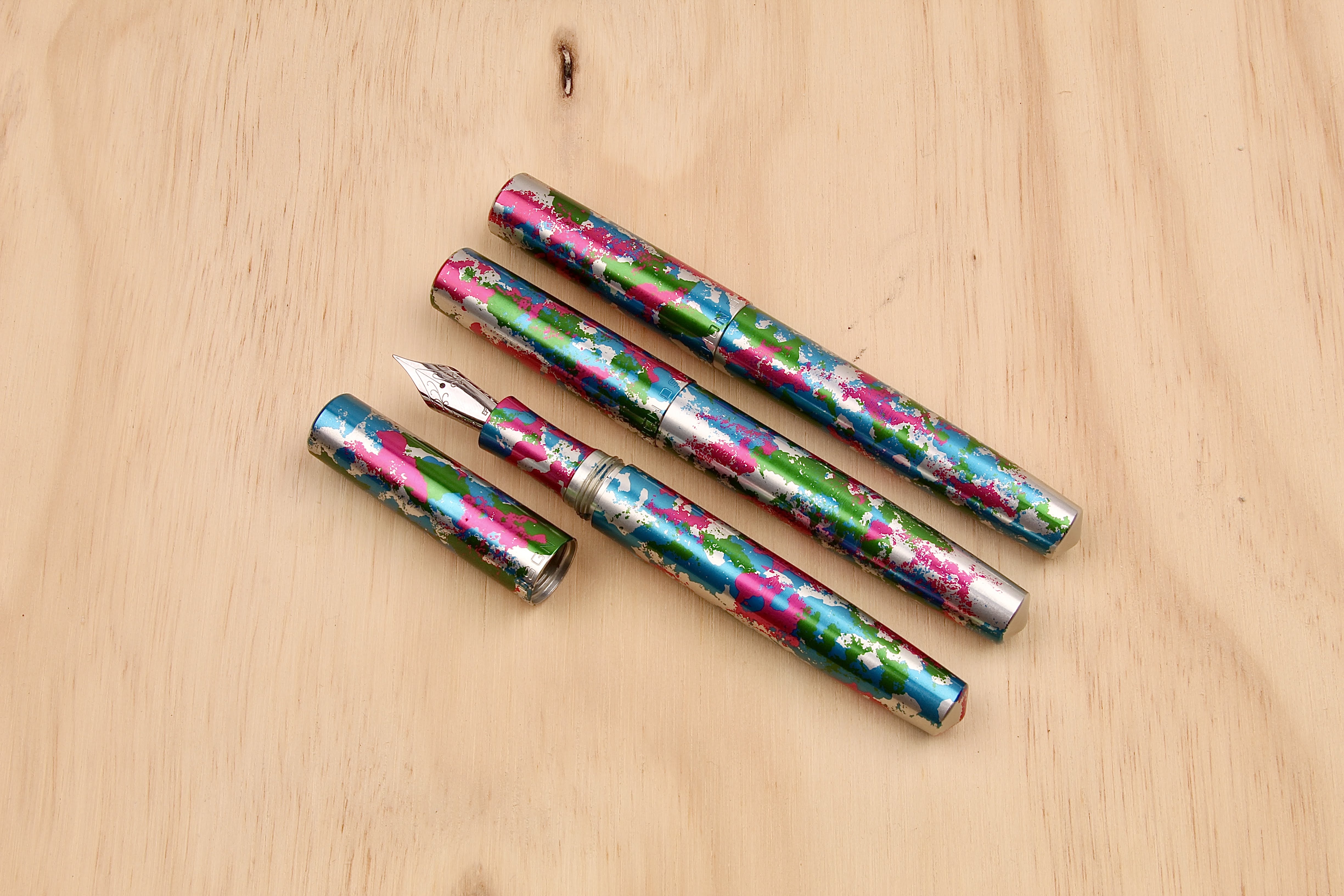 Anodized Aluminum Full Sized Fountain Pen