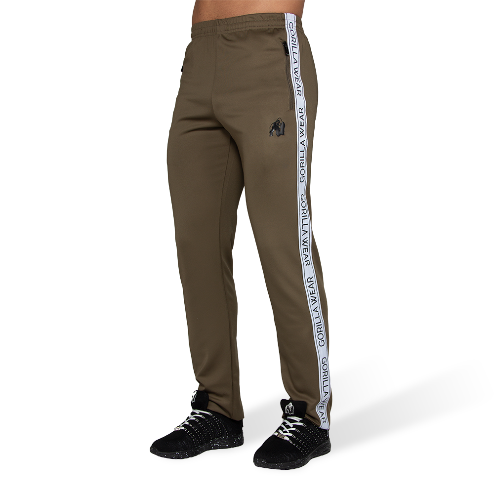 olive green track pants