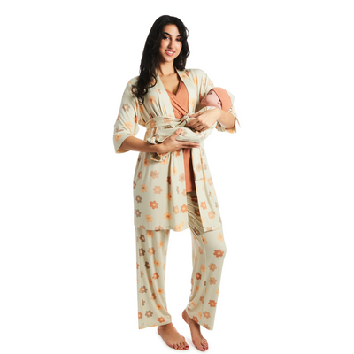 Everly Grey Analise During & After 5-Piece Maternity/Nursing Sleep