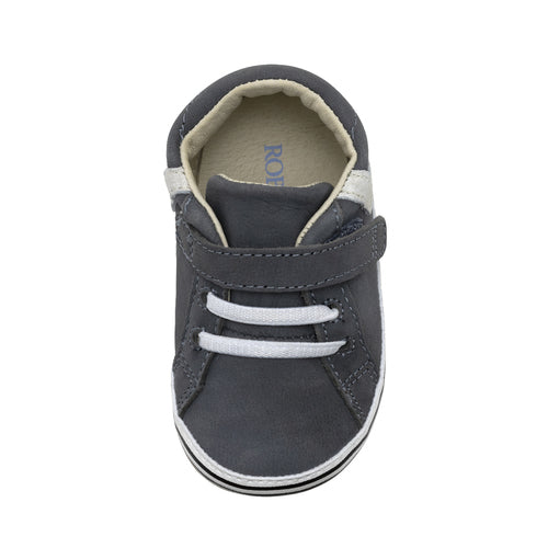 Adam First Kicks - Grey Leather by Robeez Shoes Robeez   