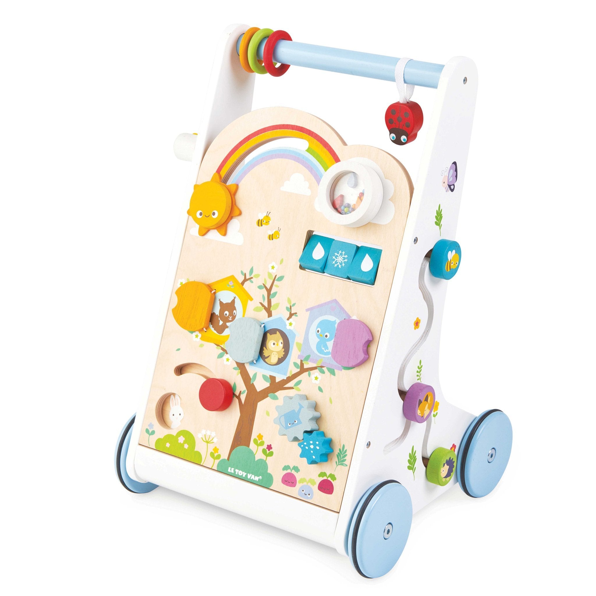 wooden activity walker