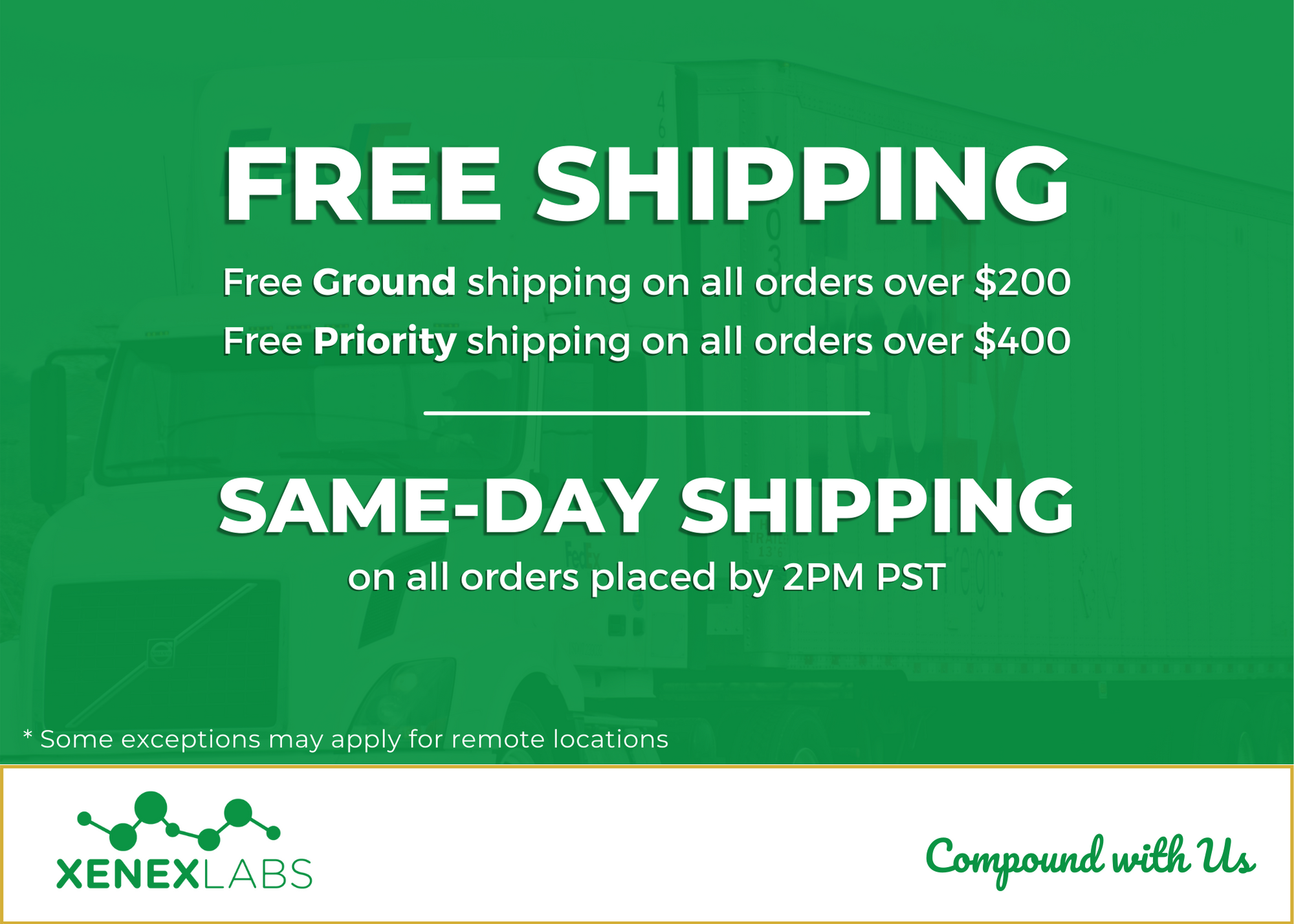 Xenex Labs Free Shipping