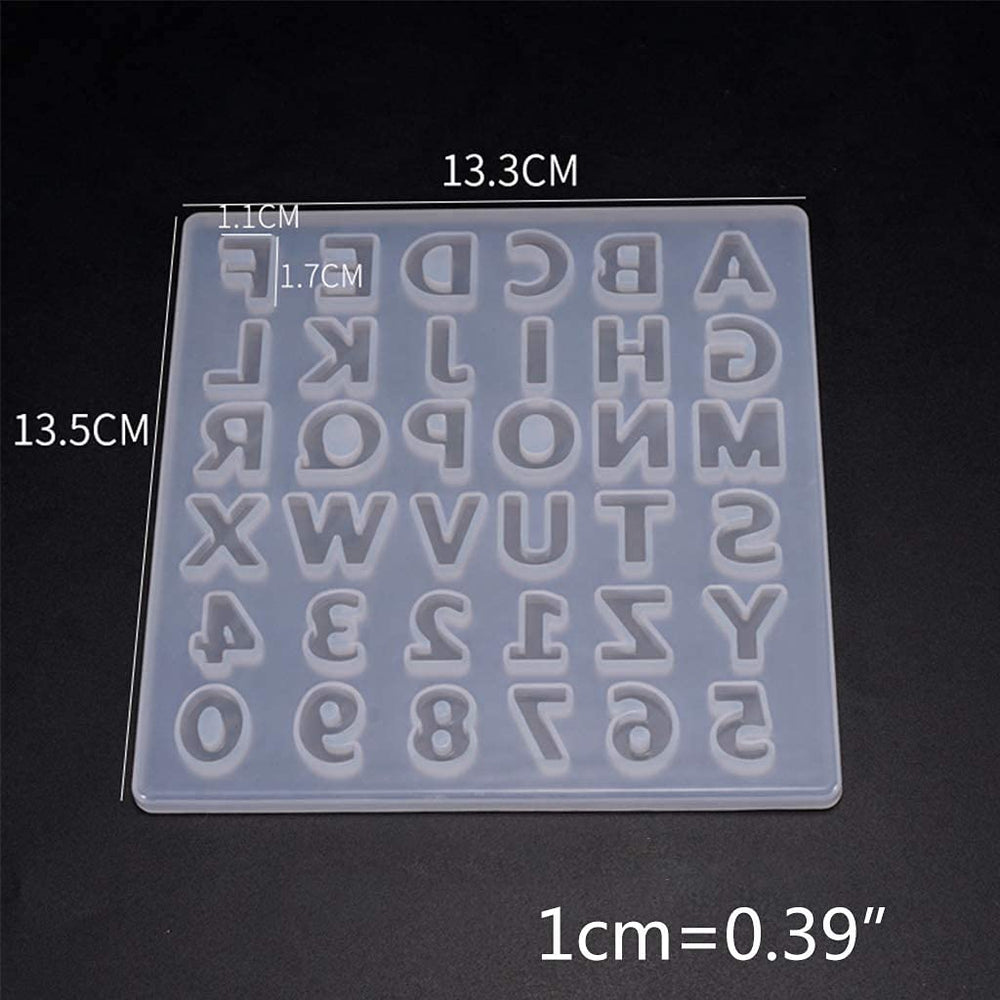 Letter Number Silicone Mold, Letter Molds For Resin Number Alphabet  Silicone Molds Diy Craft Keychain Jewelry Pendant Making