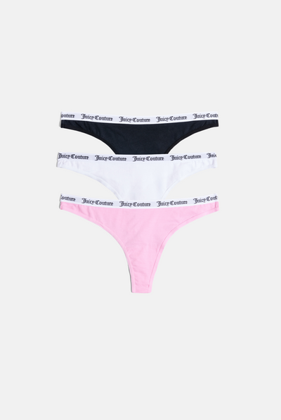 New with tags. Juicy Couture Panties 5 pack. Cotton - Depop
