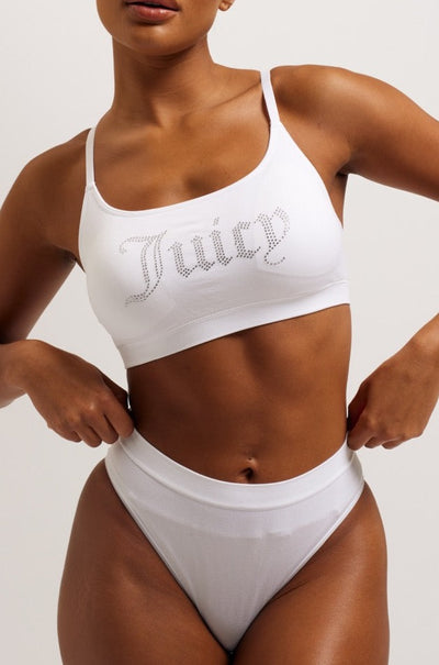 LACE TRIM BRA AND THONG SET – Juicy Couture UK