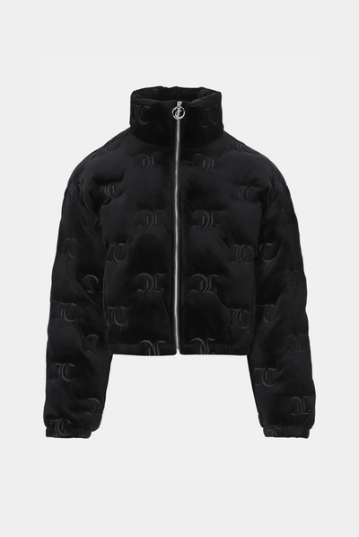 Louis Vuitton Cropped Hooded Bomber Metal Grey