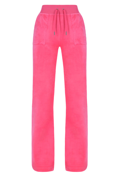 Juicy couture black label juicy cameo velour del rey pant pitch pink