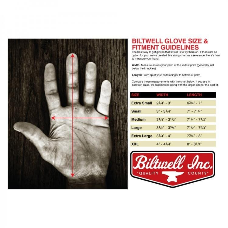 Biltwell Size Chart