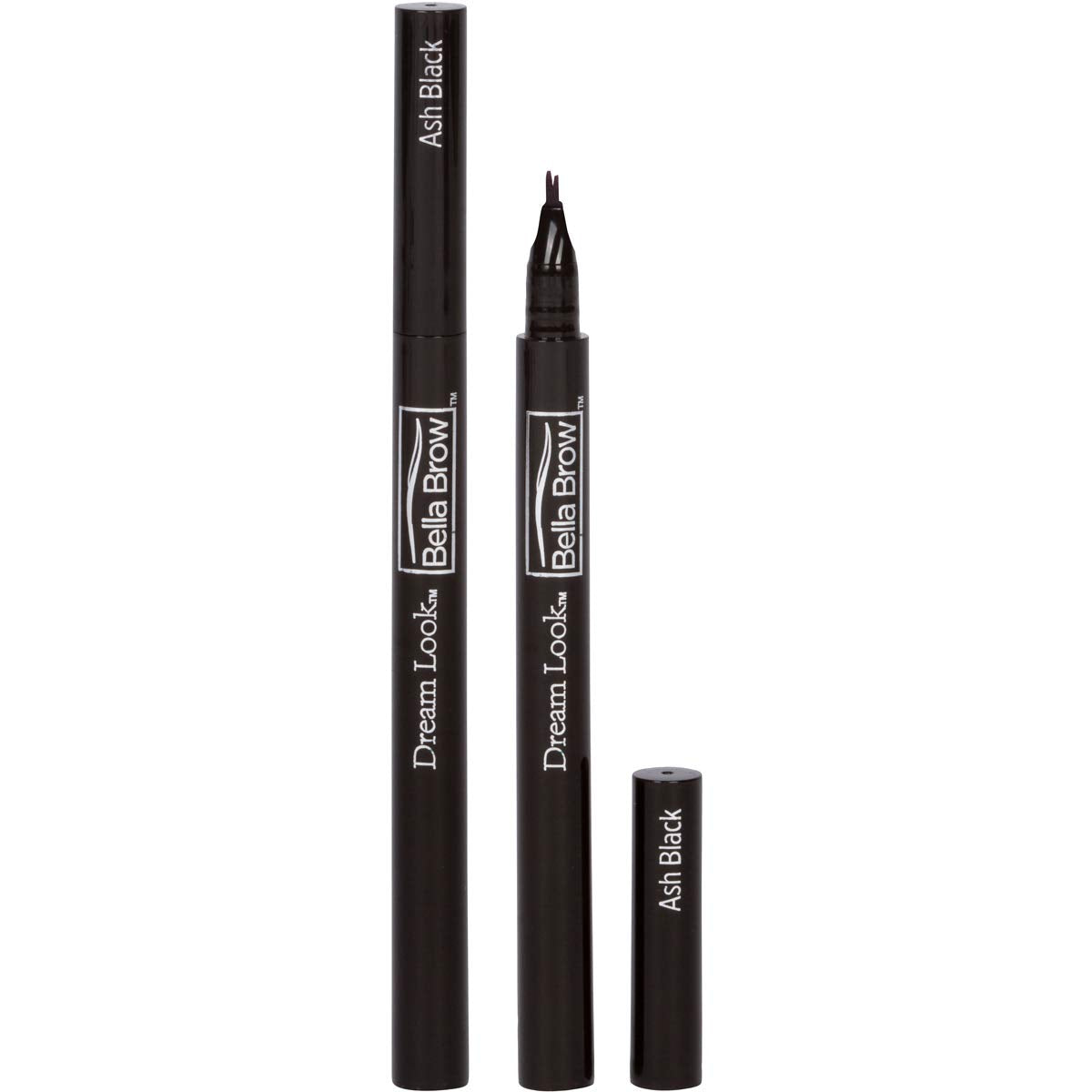 Bella Brow Microblading Eyebrow PEN With Precision Applicator - 2 Pack (Ash Black)