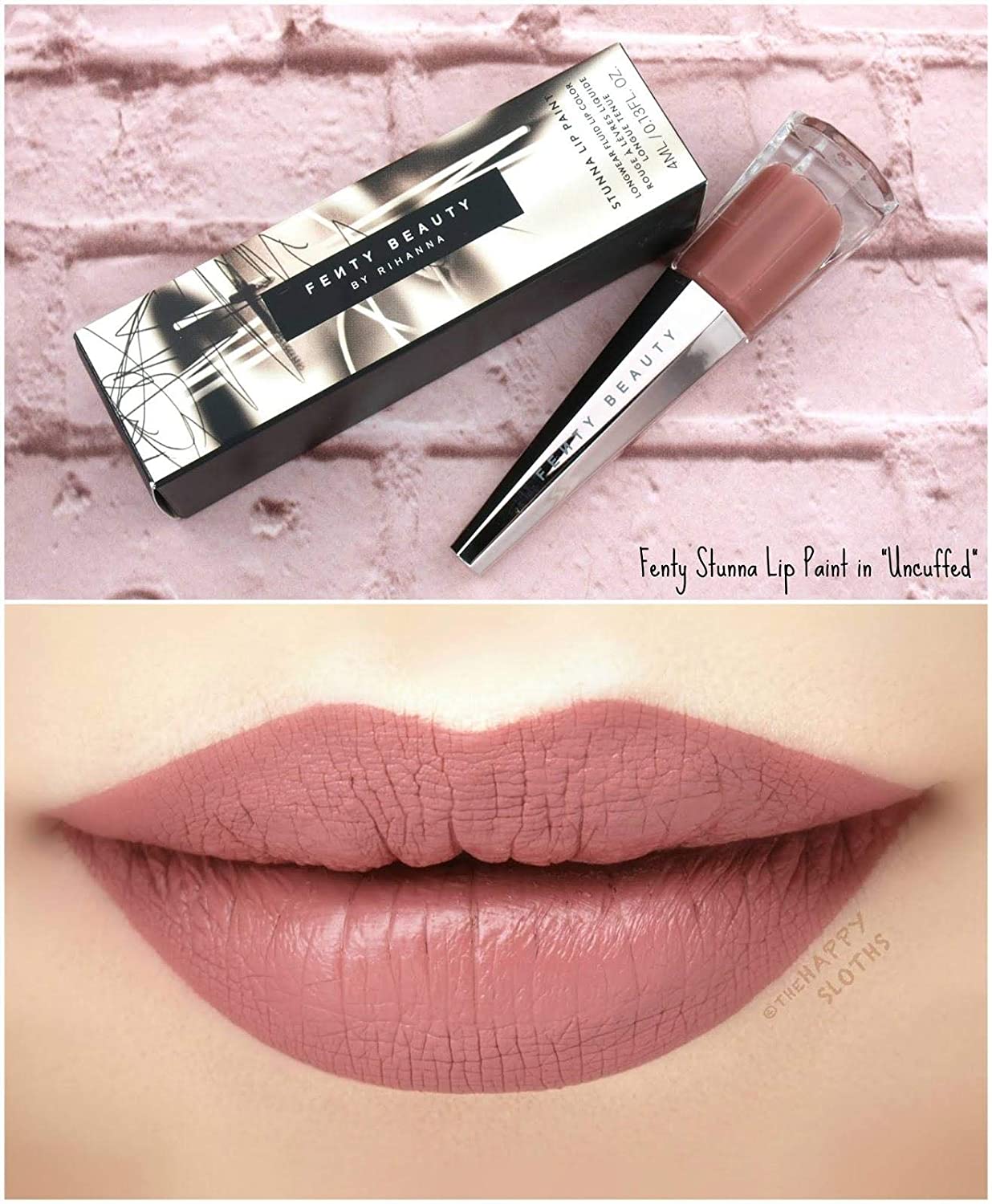 Fenty Beauty by Rihanna - Stunna Lip PAINT Longwear Fluid Lip - Uncuffed - Rosy Mauve