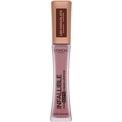 ''L'Oreal Paris Cosmetics Infallible Pro Matte Les Chocolats Scented Liquid Lipstick, CANDY Man, 0.21