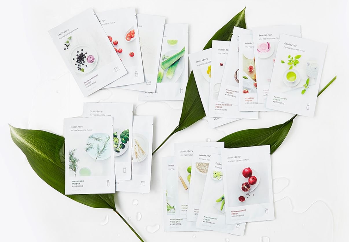 Innisfree My Real Squeeze Mask SHEETS x 100