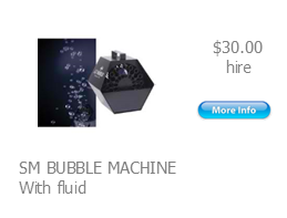 hire bubble machine