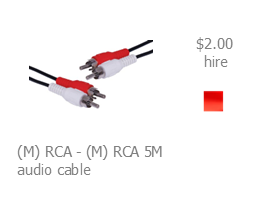 hire rca  audio cable