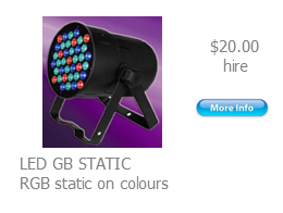 hire par 56 led rgb can